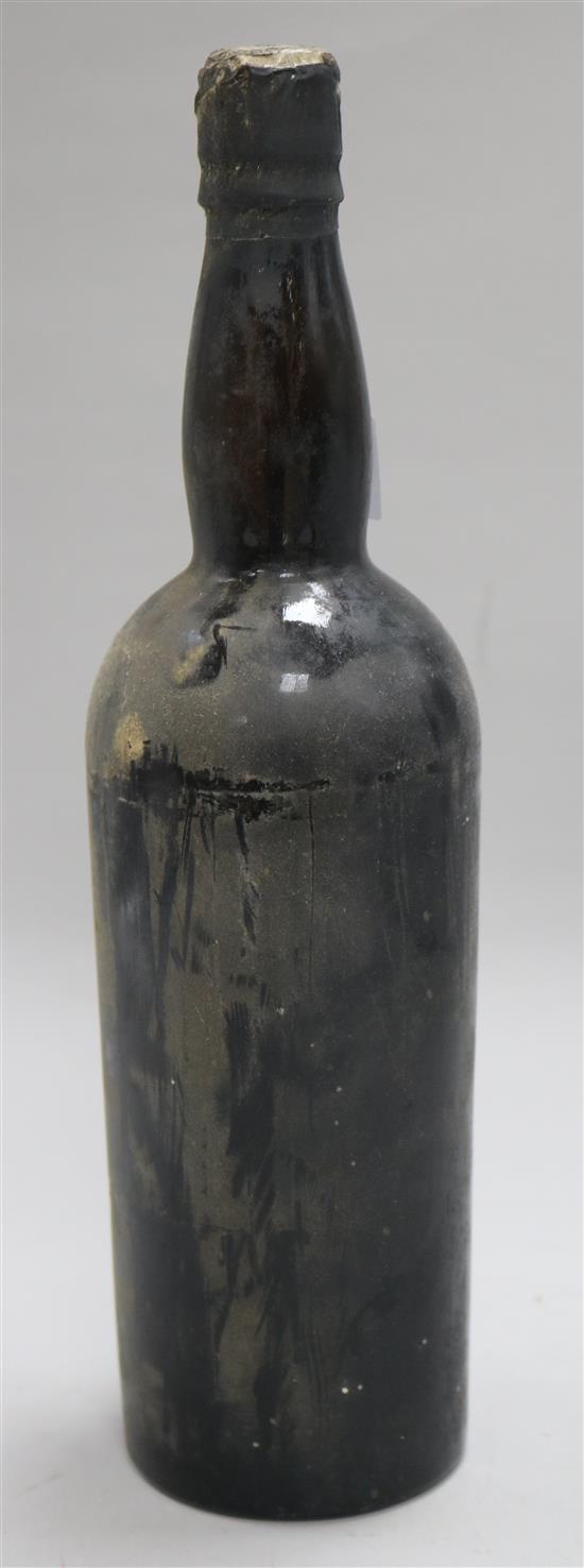 A bottle of 1912 Cockburns Port